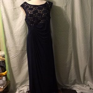 Navy blue Connected apparel brides maid dress